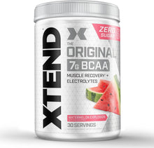 XTEND Original BCAA Powder Watermelon Explosion - Sugar Free Post Workout Muscle Recovery Drink with Amino Acids - 7G Bcaas for Men & Women - 30 Servings