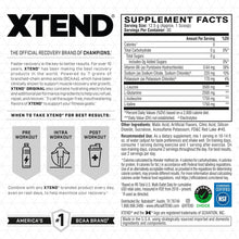 XTEND Original BCAA Powder Watermelon Explosion - Sugar Free Post Workout Muscle Recovery Drink with Amino Acids - 7G Bcaas for Men & Women - 30 Servings