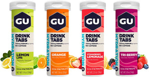 GU Energy Hydration Electrolyte Drink Tablets, 4-Count (48 Servings), Assorted Flavors