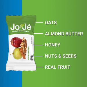 Joje Soft Baked Real Food Energy Bars | Chef Crafted, Althete Approved | Variety Pack | Whole Food, Gluten Free, Good Source of Fiber, Healthy Snacks | 12 Count