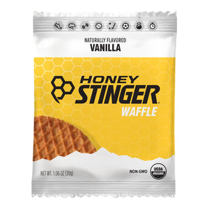 Organic Vanilla Waffle | Energy Stroopwafel for Exercise, Endurance and Performance | Sports Nutrition for Home & Gym, Pre & during Workout | Box of 16 Waffles, 16.96 Ounce