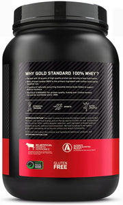 Gold Standard 100% Whey Protein Powder, Double Rich Chocolate, 2 Pound (Packaging May Vary)