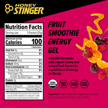 Energy Gel Variety Pack | 5 Packs Each of Gold and Organic Fruit Smoothie Gluten Free & Caffeine for All Exercises Sports Nutrition Home Gym, Pre Mid Workout