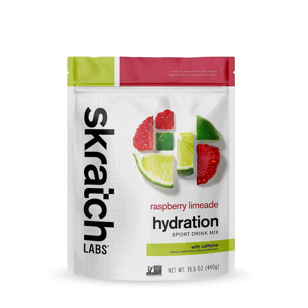 Hydration Powder | Sport Drink Mix | Electrolytes Powder for Exercise, Endurance, and Performance | Raspberry Limeade with Caffeine | 20 Servings | Non-Gmo, Vegan, Kosher
