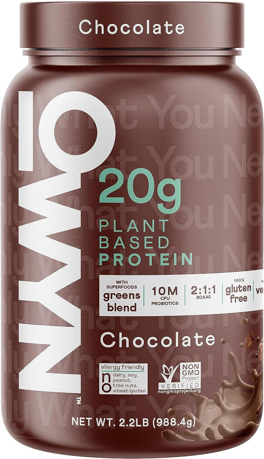 Owyn Vegan Protein Powder, 20G Plant Based Protein, Probiotics, Superfoods Greens, Pea, Chia Seeds, Pumpkin Seed Blend (Chocolate, 2.2 LB)
