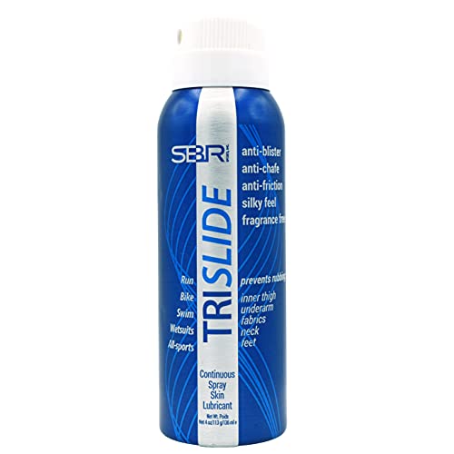 TRISLIDE Anti-Chafe Continuous Spray Skin Lubricant Body Friction Protection