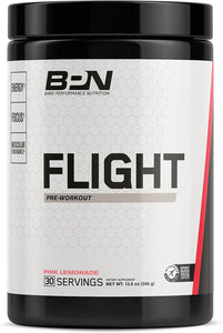 , BPN Flight Pre Workout, Strong Increased Energy/Focus, Improved Endurance/Muscle Pumps, Pink Lemonade