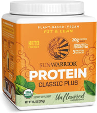 Vegan Organic Protein Powder Plant-Based | 5 Superfood Quinoa Chia Seed Soy Free Dairy Free Gluten Free Synthetic Free Non-Gmo | Unflavored 15 Servings | Classic Plus
