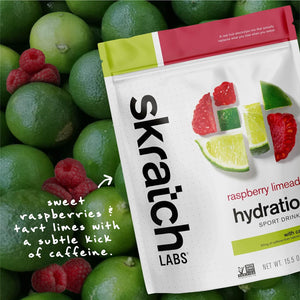 Hydration Powder | Sport Drink Mix | Electrolytes Powder for Exercise, Endurance, and Performance | Raspberry Limeade with Caffeine | 20 Servings | Non-Gmo, Vegan, Kosher