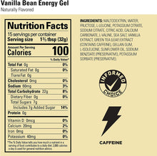 Original Sports Nutrition Energy Gel, Vegan, Gluten-Free, Kosher, and Dairy-Free On-The-Go Energy for Any Workout, 15-Serving Pouch, Vanilla Bean