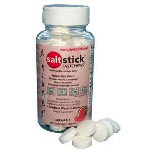 SaltStick Fastchews Buffered Electrolyte Salts Tablet - 60 Count, Watermelon - 03-3060