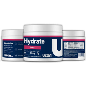 Hydrate, Berry, Keto, Sugar-Free Electrolyte Replacement for Men & Women, Non-Gmo, Vegan, Gluten-Free, Great for Runners, Gym-Goers and High Performance Athletes | 30 Servings (3.15 Ounces)