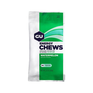Chews, Watermelon Energy Gummies with Electrolytes, 12 Bags (24 Servings Total)
