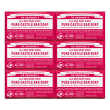 Dr. Bronner's - Pure-Castile Bar Soap (5 ounce, 6-Pack) - Made with Organic Oils, For Face, Body, Hair & Dandruff, Gentle on Acne-Prone Skin, Biodegradable, Vegan, Non-GMO