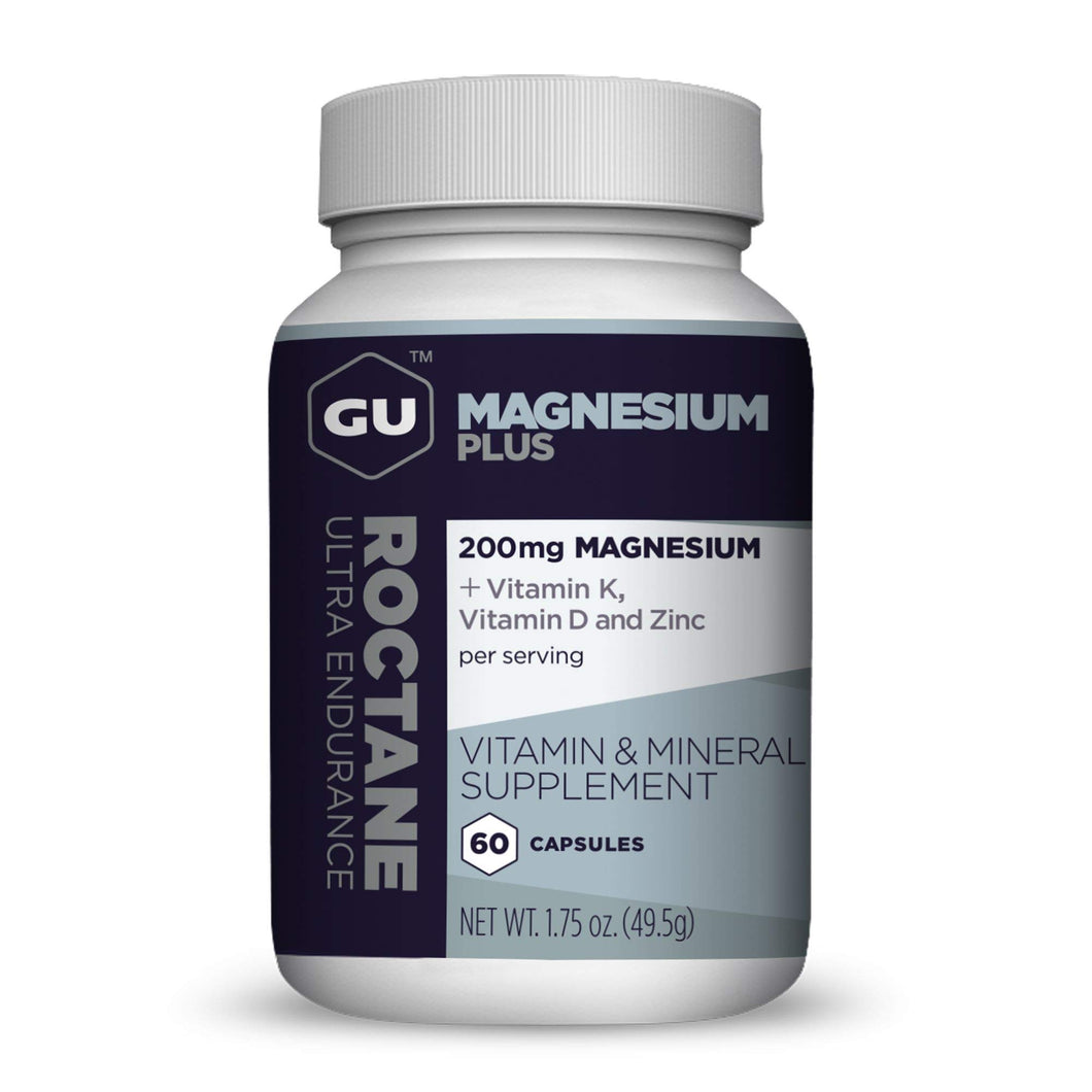 GU Energy Roctane Magnesium Plus Capsules with Vitamin K, D and Zinc