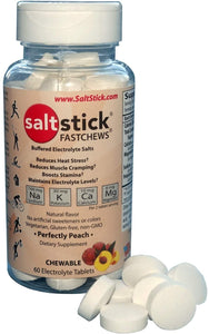 SaltStick Fastchews, Electrolyte Replacement Tablets for Rehydration, Exercise Recovery, Youth & Adult Athletes, Hiking, Hangovers, & Sports Recovery