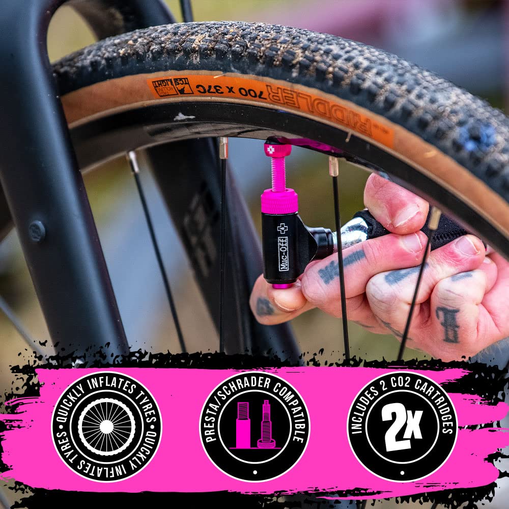 Bike Pump Muc Off Co2 Inflator Muc-Off CO2 Pump Road Inflator Kit