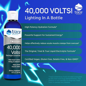 40,000 Volts 8 Fl Oz, , Men, Women, Kids, Adults, Made in the USA, Gluten Free, Vegan, Celiac Friendly, Vegetarian, Non GMO, Organic, Dairy Free, Kosher, Halal, 100% Money Back Guarantee