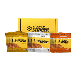 Honey Stinger Organic Waffle Variety Pack | 4 Units Each Of Honey, Vanilla, & Gluten Free Salted Caramel | Energy Stroopwafel for All Exercises | Sports Nutrition for Home & Gym, Pre & Post Workout