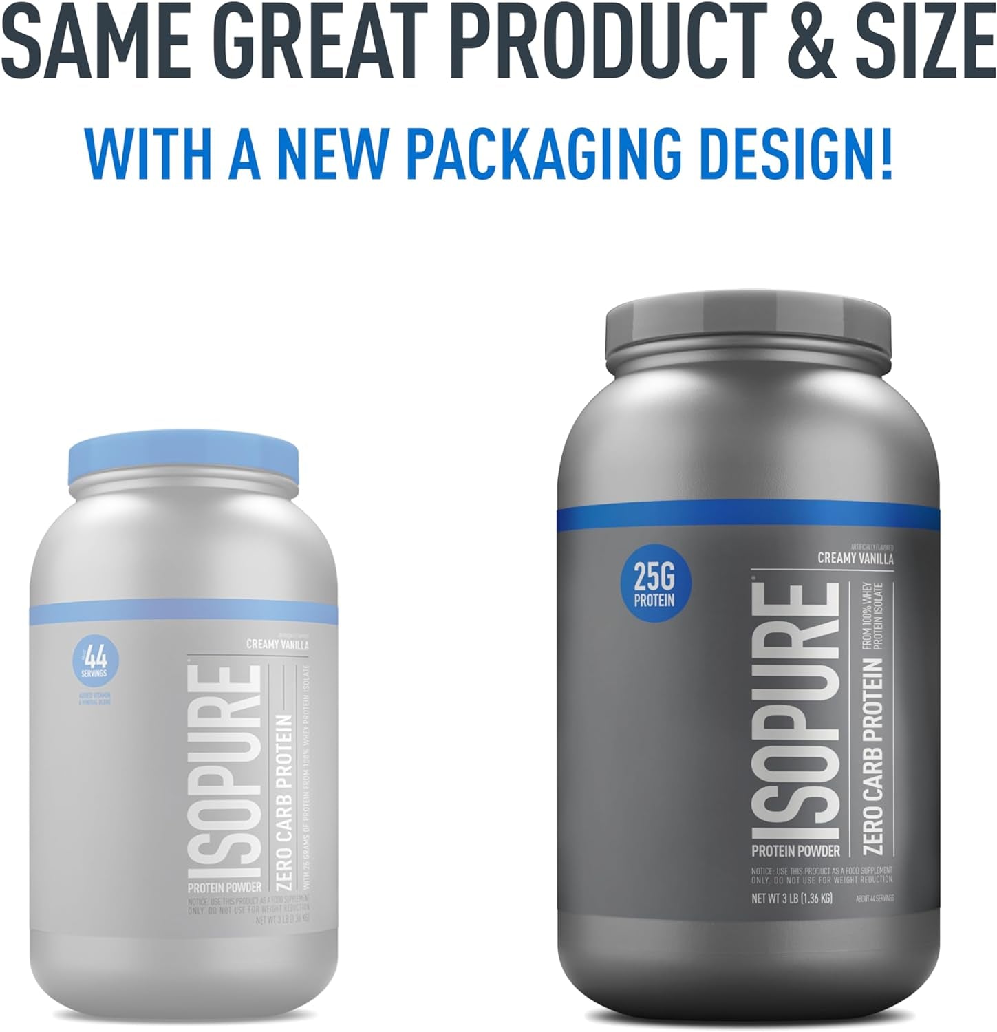 Protein Powder, Creamy Vanilla Whey Isolate with Vitamin C