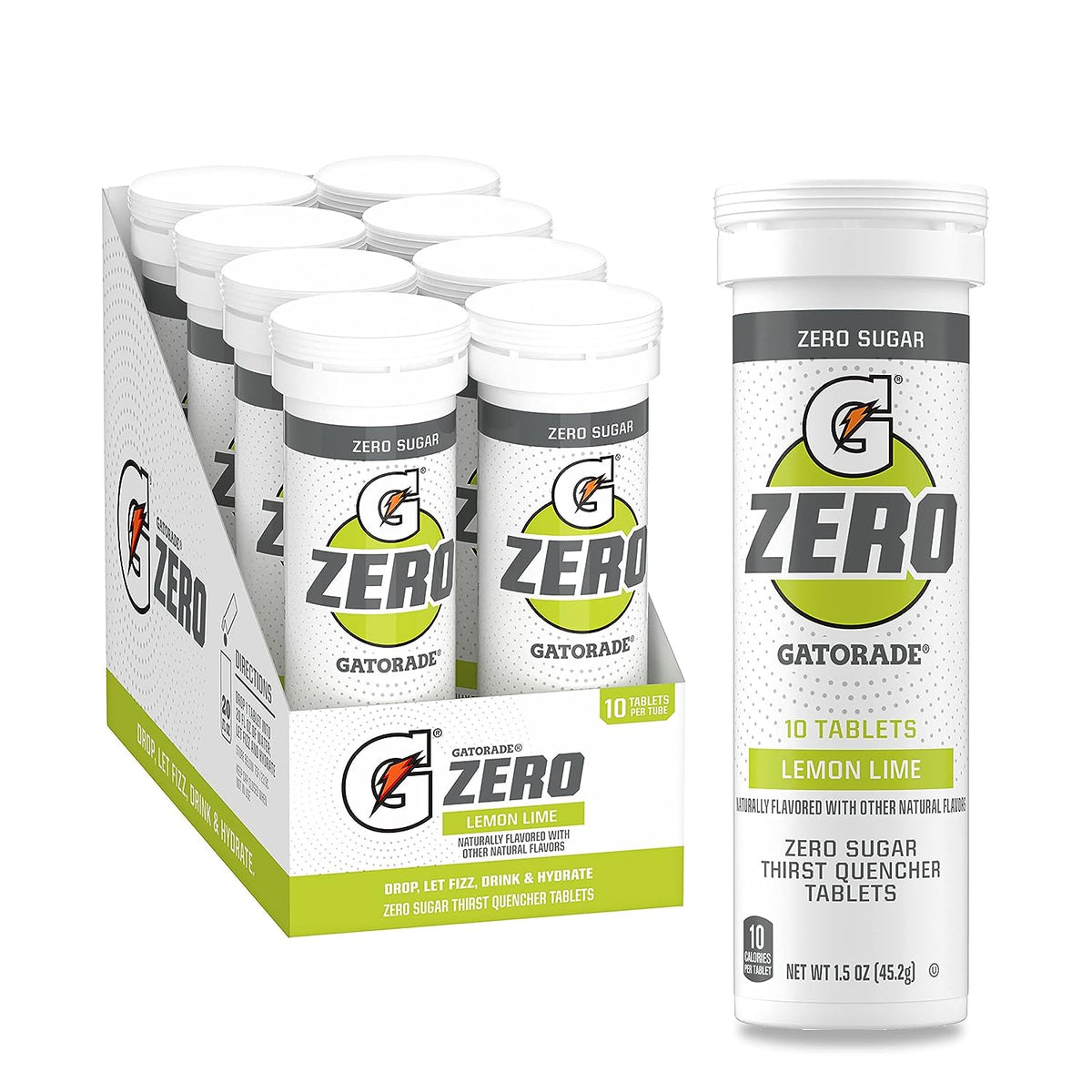 Zero Tablets: Zero Sugar, All the Electrolytes, Lemon Lime, 10 Count ...