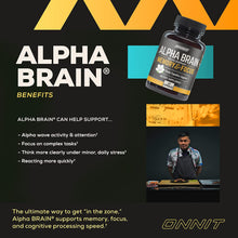 Alpha Brain Premium Nootropic Brain Supplement, 30 Count, for Men & Women - Caffeine-Free Focus Capsules for Concentration, Brain Booster& Memory Support - Cat'S Claw, Bacopa, Oat Straw