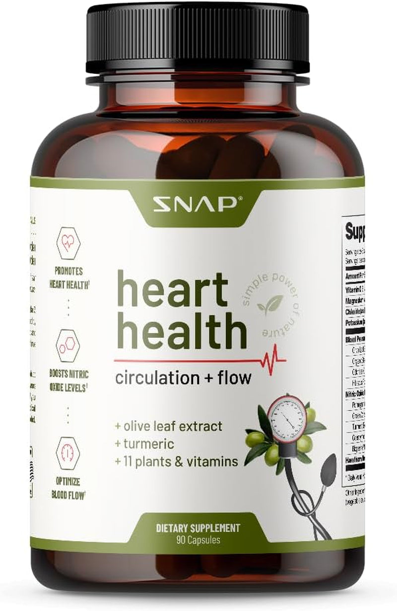 Heart Health Support, Naturally Support Healthy Blood Circulation, 90 Capsules