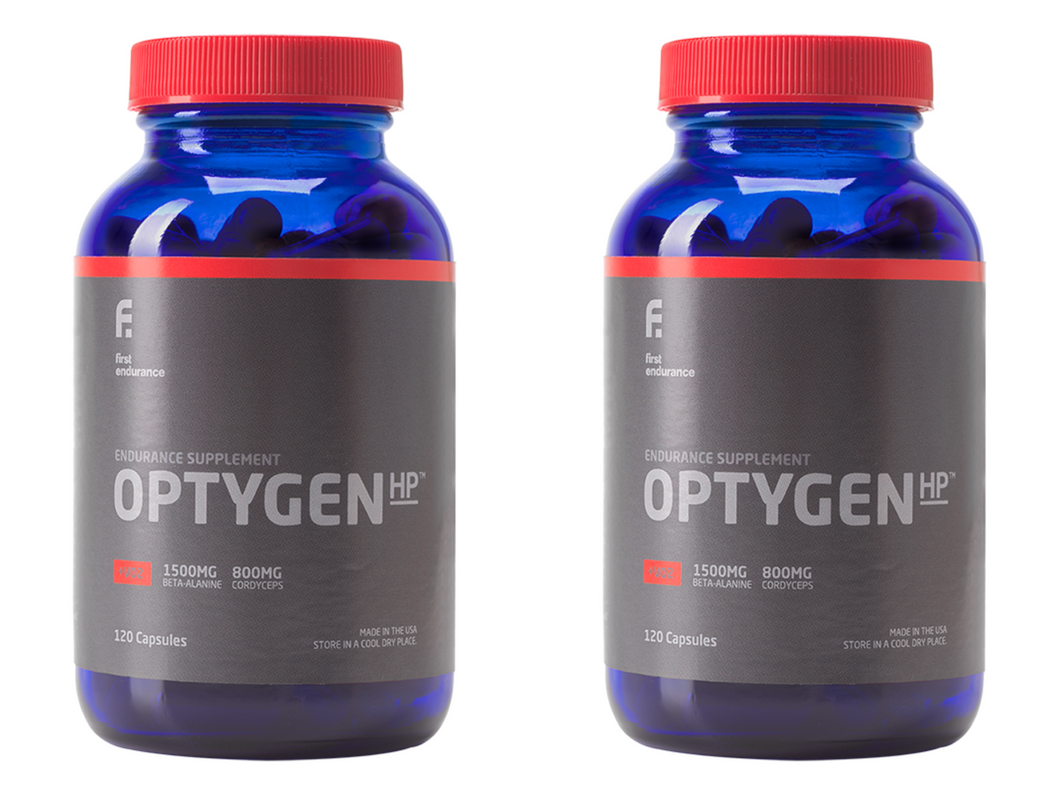 OptygenHP Twin Pack | Optygen HP New and Improved by First Endurance With Free SportLegs 120ct Bottle