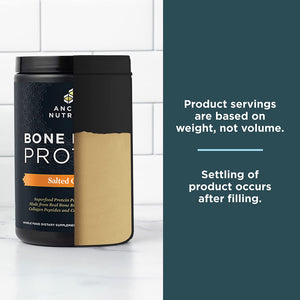 Bone Broth Protein Powder, Salted Caramel, 19G Protein per Serving, Beef, Supports Healthy Skin, Gut Health, Joint Supplement, Gluten Free, Paleo and Keto Friendly, 20 Servings