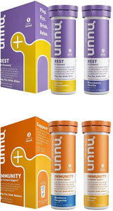 NUUN Rest Plus Immunity Wellness Variety Pack of 4 (40 Servings Total) Recovery Sleep Bolster Immune System