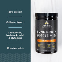 Bone Broth Protein Powder, Salted Caramel, 19G Protein per Serving, Beef, Supports Healthy Skin, Gut Health, Joint Supplement, Gluten Free, Paleo and Keto Friendly, 20 Servings