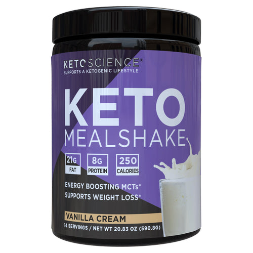 Keto Science Ketogenic Meal Shake Vanilla Dietary Supplement , 20.7 Oz. 14 Servings