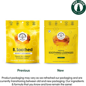 Soothing Honey Cough Drops - Immune Support with Vitamin D, Zinc and Propolis - by  - Throat Soothing Lozenges, 14 Ct