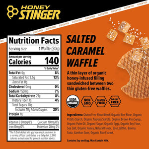 - Organic Stinger Waffle Gluten-Free Salted Caramel - 16 Waffles